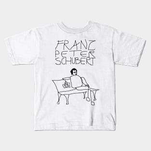 Franz Peter Schubert by 9JD Kids T-Shirt